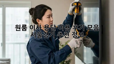 원룸 이사, 용달 이용 후기 모음: 서울/경기 추천 정보